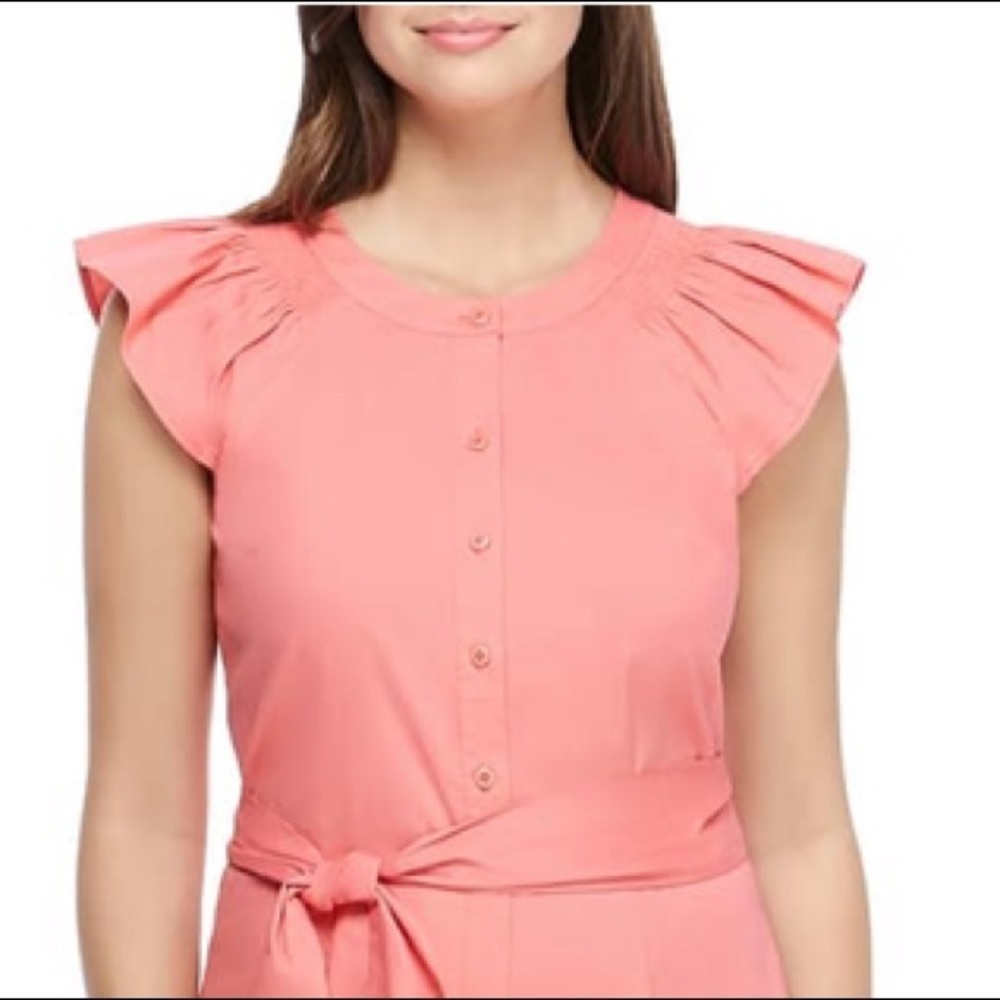 Gal Meets Glam Coral Jumpsuit - Picture 11 of 12